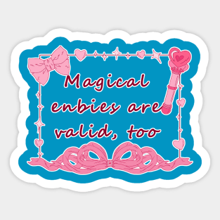 Magical Enbies - Pink Sticker